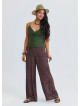 High Waist Wide Leg Ethnic Patterned Womens Palazzo Trousers 4872