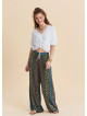 High Waist Wide Leg Floral Women's Palazzo Trousers 4873