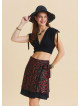 Double Layered Envelope Style Black Ethnic Skirt 4967