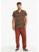 Comfortable Cut Brown Mens Trousers With Elastic Waist