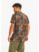 Printed Coconut Button Down Mandarin Collar Shirt