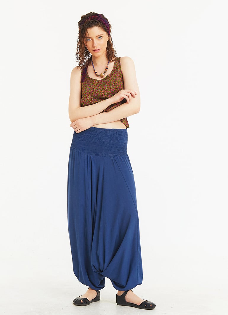 Boho Style Flowy Summer Harem Pants