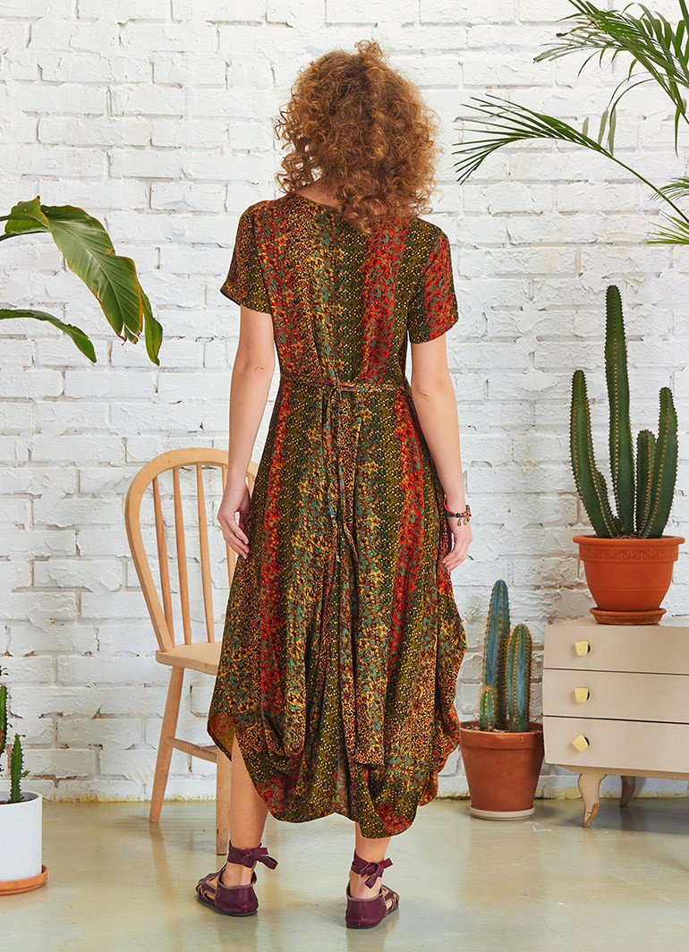 Mustard deals bohemian dress