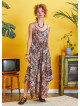 Spaghetti Striped Purple Patterned Sundress