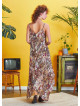 Spaghetti Striped Purple Patterned Sundress