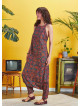 Halter Neck Ethnic Printed Cotton Jumpsuit