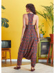 Halter Neck Ethnic Printed Cotton Jumpsuit