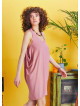 Boho Style Sleeveless Loose Pink Tunic Dress