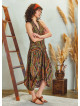 Authentic Pattern Shirt Collar Bohemian Dress