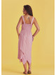 Double Breasted Collar Layered Boho Dress