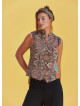 Button Down Brown Pattern Shirt