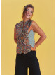 Button Down Brown Pattern Shirt