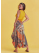 Gypsy Style Elastic Waist Oversize Pockets Wholesale Patterned Skirt