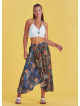 Ethnic Patterned Bohemian Double Layer Skirt