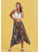 Ethnic Patterned Bohemian Double Layer Skirt