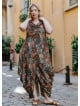 Wrap Front Cowl Neck Plus Size Dress