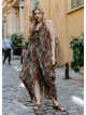 Wrap Front Cowl Neck Plus Size Dress