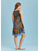 Plus Size Front Pocket Detail Green Print Sundress
