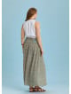 Elastic Hem Sleeveless White Cowl Neck Plus Size Top