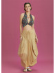 Asymmetrical Hem Detail Hippie Style Long Skirt