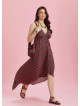 Backless Floral Print Handkerchief Dress