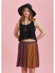 Boho Chic Paisley Floral Print Patchwork Plus Size Skirt