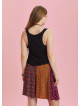 Boho Chic Paisley Floral Print Patchwork Plus Size Skirt