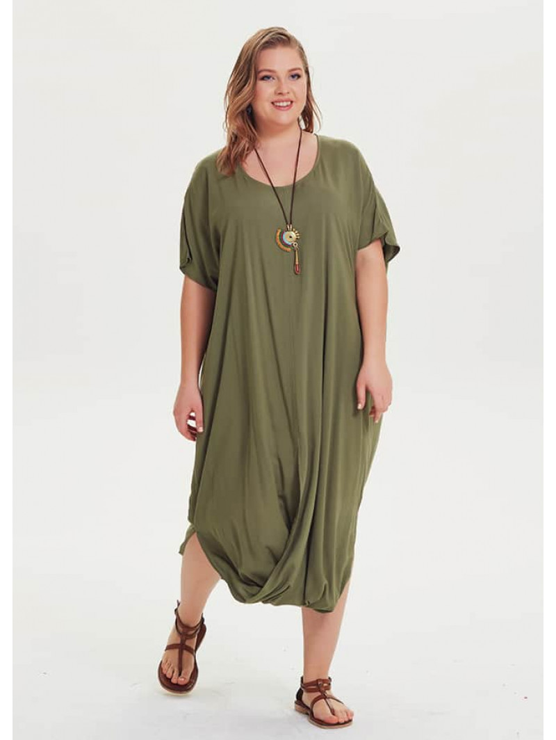Short Sleeve Plus Size Bohemian Dress | Wholesale Boho Clothing
