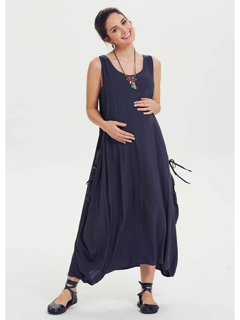 Loose Fit Bohemian Maternity Maxi Dress | Wholesale Boho Clothing