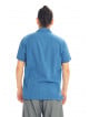 Half Sleeve Striped Cotton Button Down Men's Shirt