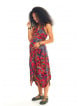 Oversized Pocket Shirt Collar Long Boho Maternity Dress