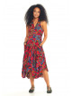 Oversized Pocket Shirt Collar Long Boho Maternity Dress