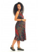 Etnic Print V Neckline Maternity Day Dress