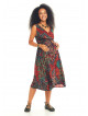 Etnic Print V Neckline Maternity Day Dress