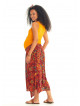 Floral Patterned Bohemian Split Front Palazzo Maternity Pants