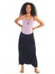 Elastic Waist Wrap Front Wholesale Gypsy Style Black Harem Maternity Pants