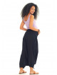 Elastic Waist Wrap Front Wholesale Gypsy Style Black Harem Maternity Pants
