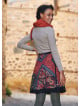 Ethnic Patch Print Cotton Short Wrap Skirt
