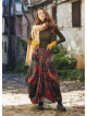 Gypsy Style Ethnic Print Cotton Long Skirt