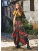 Gypsy Style Ethnic Print Cotton Long Skirt