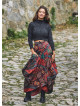 Gypsy Style Ethnic Print Cotton Long Skirt