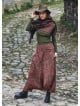 Retro Print Elastic Waist Wrap Front Detail Bohemian Harem Winter Pants
