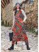 Halter Neck Printed Cotton Jumpsuit