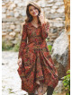 Black Artuk V Neckline Long Sleeve Dress