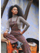 Retro Print Adjustable Buckle Straps Boho Jumpsuit