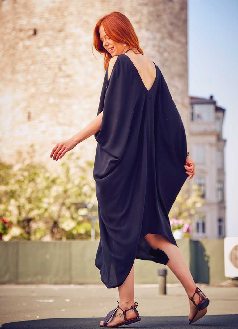 Loose shoulder dress outlet