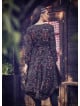 Ethnic Print Asymmetrical Hem Long Sleeve Dress