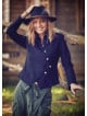 Asymmetric Front Slim Cut Long Sleeve Black Shirt