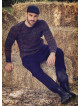 Elastic Waist Hippie Style Mens Wholesale Black Drop Crotch Pants