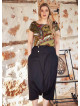 Wrap Front Elastic Waist Bohemian Wholesale Plus Size Harem Pants
